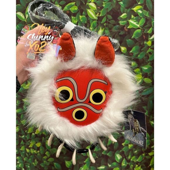 Studio Ghibli Princess Mononoke San's Mask Figural Crossbody Bag - Picture 2 of 5